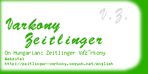 varkony zeitlinger business card
